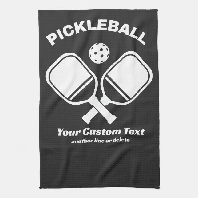 Linge De Cuisine Pickleball Club Pickleball Paddle & Ball Custom (Vertical)