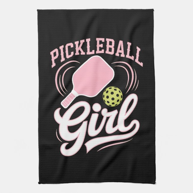 Linge De Cuisine Pickleball Girl Player (Vertical)