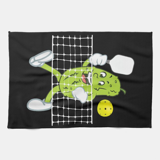 Linge De Cuisine Pickleball Jouer - Drôle Pickleball Paddle (Horizontal)
