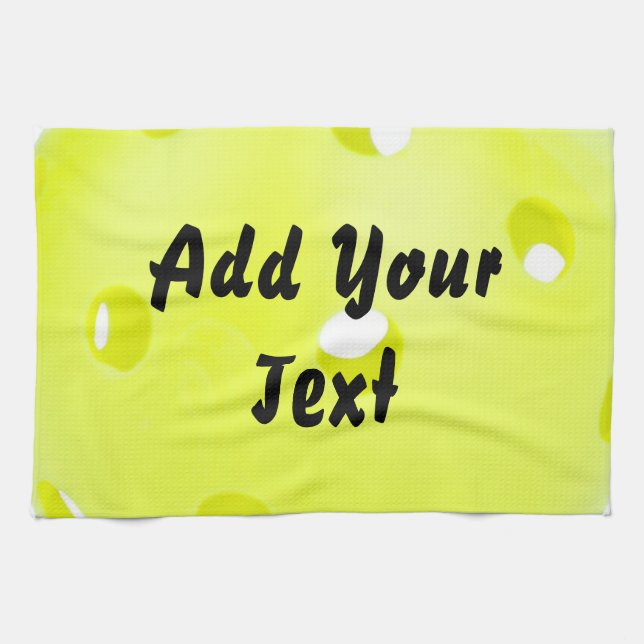 Linge De Cuisine Pickleball Pickleball Ball Customise jaune Personn (Horizontal)