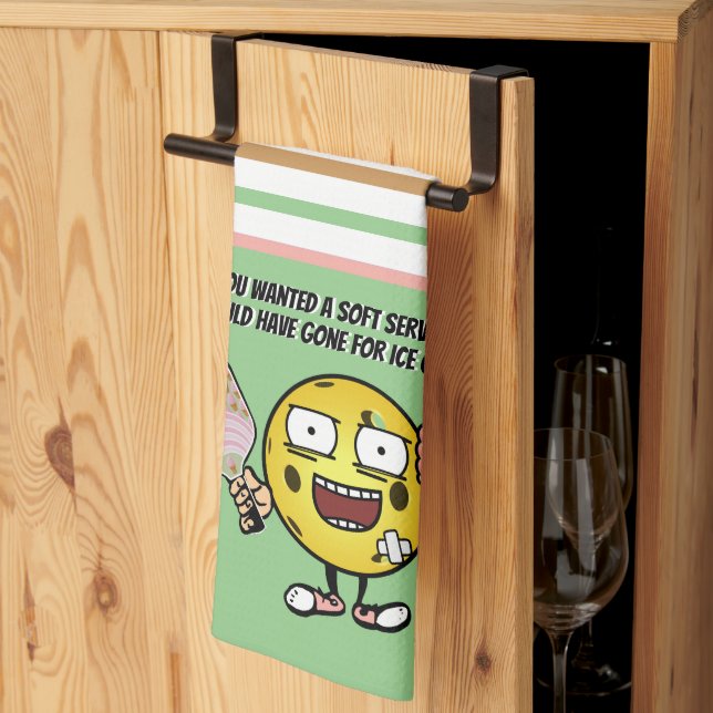 Linge De Cuisine Pickleball Si Vous Voulez Soft Serve Aller Pour Gl (Pliage en tiers)