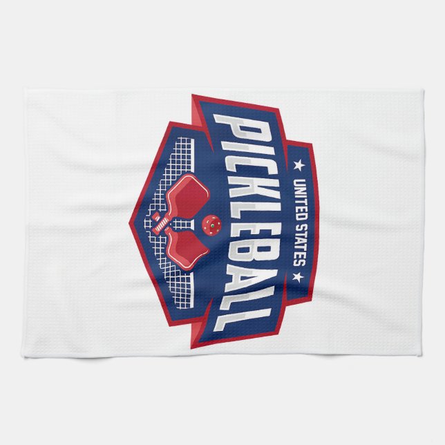 Linge De Cuisine Pickleball Support Team Pickleball Player USA (Horizontal)