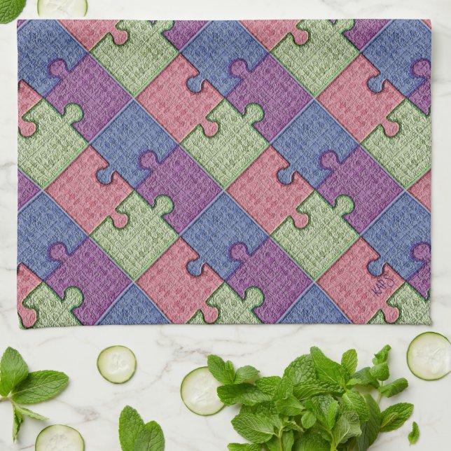 Linge De Cuisine Pièces de puzzle (Plié)