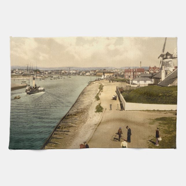 Linge De Cuisine Pier et port, Littlehampton, Angleterre (Horizontal)