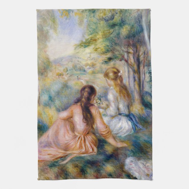 Linge De Cuisine Pierre-Auguste Renoir - Dans le pré (Vertical)