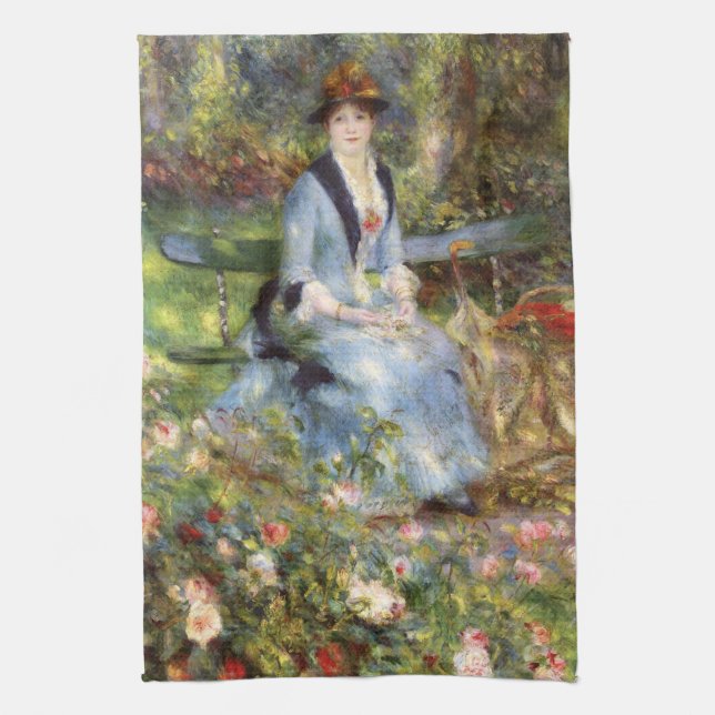 Linge De Cuisine Pierre-Auguste Renoir - Dans les Roses (Vertical)