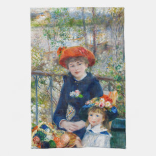 Linge De Cuisine Pierre-Auguste Renoir - Deux soeurs sur la terrass