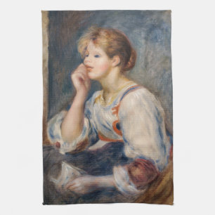 Linge De Cuisine Pierre-Auguste Renoir - Femme avec une lettre