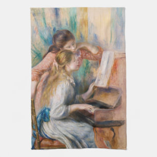 Linge De Cuisine Pierre Auguste Renoir - Jeunes filles au piano
