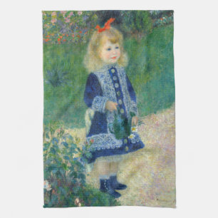 Linge De Cuisine Pierre-Auguste Renoir - Une fille avec une canne d
