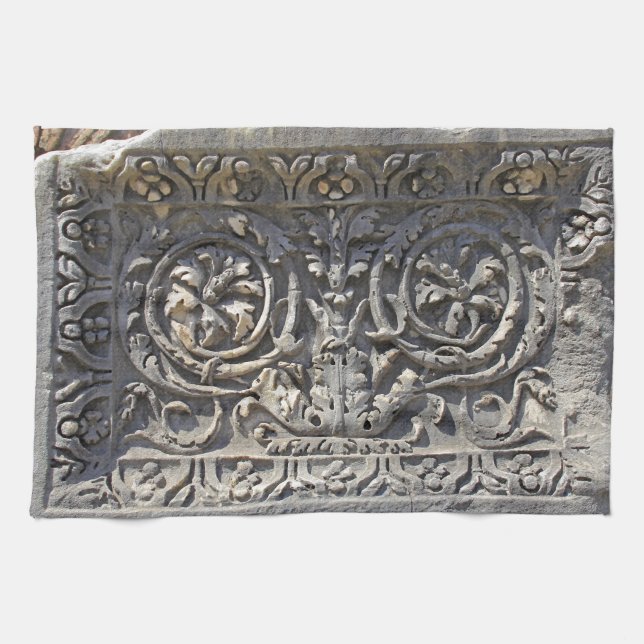 Linge De Cuisine Pierre romaine (Horizontal)