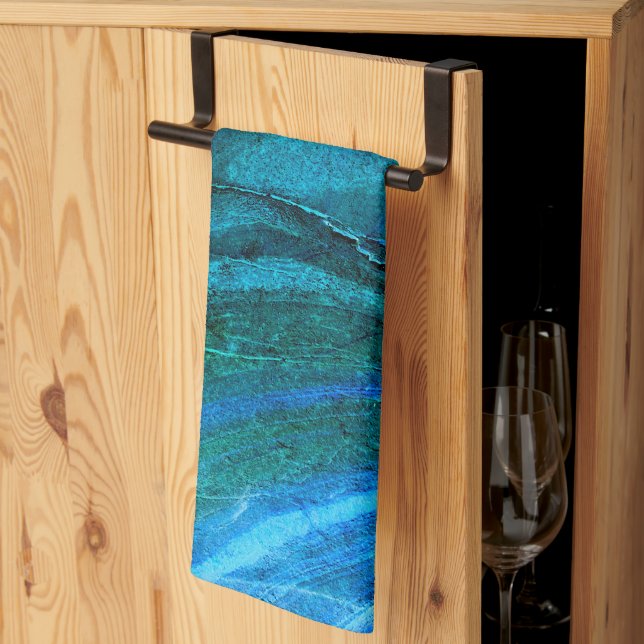 Linge De Cuisine Pierre sculptée par l'océan  (Pliage en tiers)