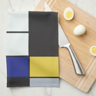 Linge De Cuisine Piet Mondrian - Composition Abstrait géométrique