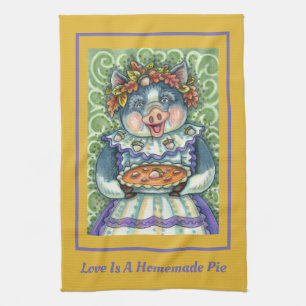 LINGE DE CUISINE PIG & ACORN PIE, MERCI FABRIQUÉ AVEC AMOUR