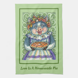 LINGE DE CUISINE PIG & ACORN PIE, MERCI FABRIQUÉ AVEC AMOUR