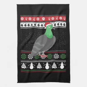 Linge De Cuisine Pigeon - Noël Pigeon laid Noël