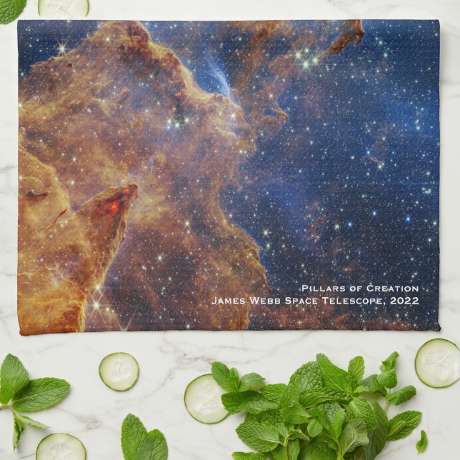 Linge De Cuisine Piliers de la création James Webb Hi-Res 2022 (Plié)