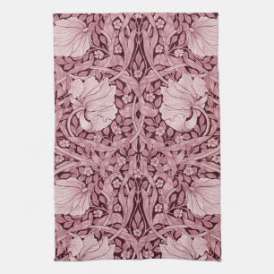 Linge De Cuisine Pimpernel Maroon, William Morris
