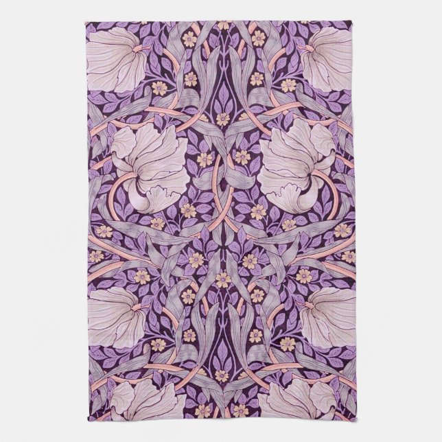 Linge De Cuisine Pimpernel Purple, William Morris (Vertical)
