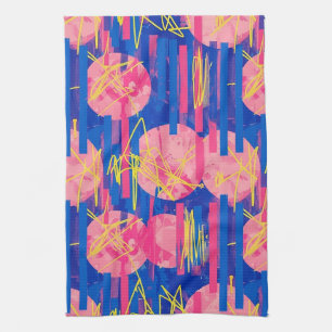 Linge De Cuisine Pinceau Abstrait Rétro (2)