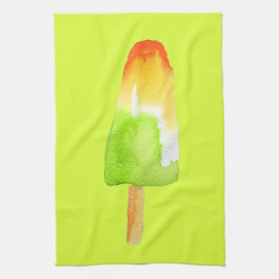 Linge De Cuisine Pine Lime popsicle pop art nourriture mignonne