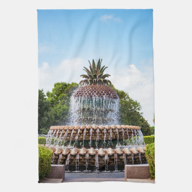 Linge De Cuisine Pineapple Fountain à Charleston (Vertical)