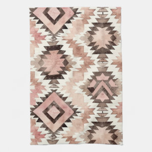 Linge De Cuisine Pink Brown Cowgirl Southwestern Tribal
