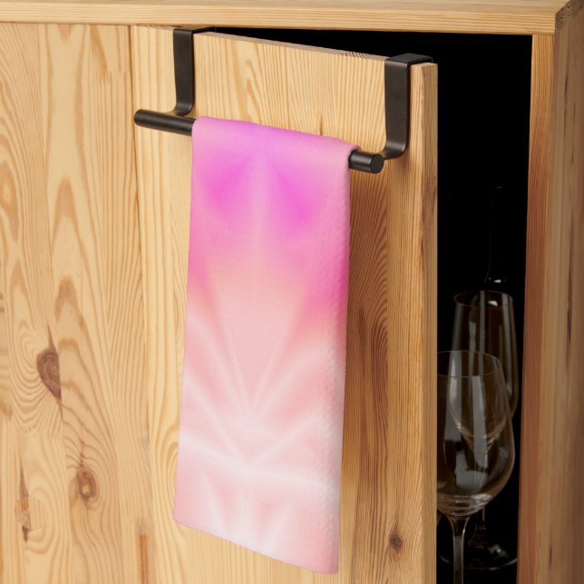 Linge De Cuisine Pink Splash (Pliage en tiers)