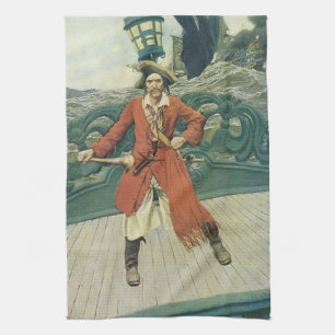 Linge De Cuisine Pirates d'antan, Capitaine Keitt par Howard Pyle