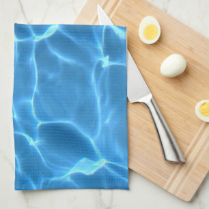 Linge De Cuisine Piscine Bleue Motif aquatique