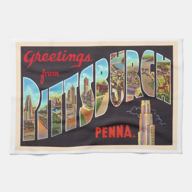 Linge De Cuisine Pittsburgh Pennsylvania PA Large Letter Postcard (Horizontal)