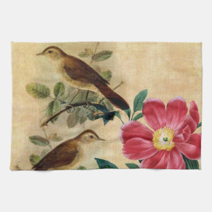 Linge De Cuisine Pivoine avec des rossignols