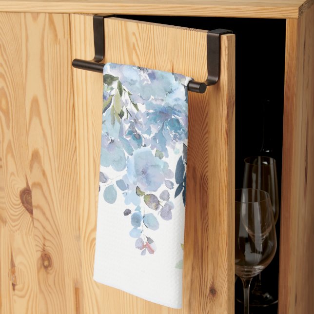 Linge De Cuisine PixDezines Aquarelle Florale d'Été  (Pliage en tiers)