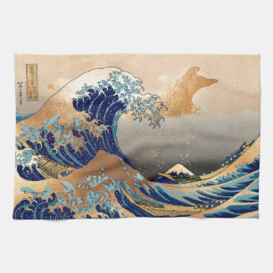 Linge De Cuisine PixDezines Vintage Great Wave Hokusai 斎 の 葛’飾