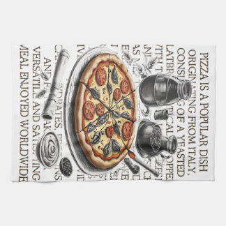 Linge De Cuisine Pizza croquis vintage par CallisC Arts ⭐ ⭐ ⭐ ⭐ ⭐
