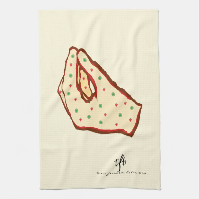 Linge De Cuisine Pizza Geste de la Main Fraise-Kiwi (Vertical)