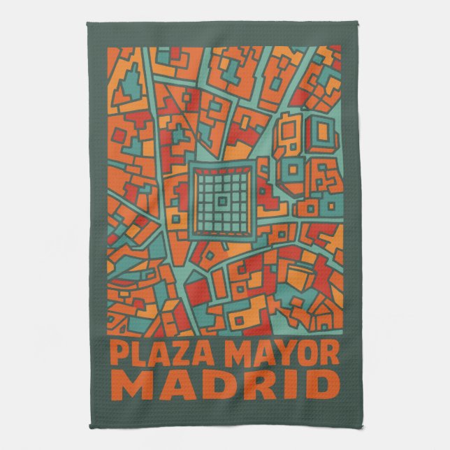 Linge De Cuisine Place majeure de Madrid (Vertical)