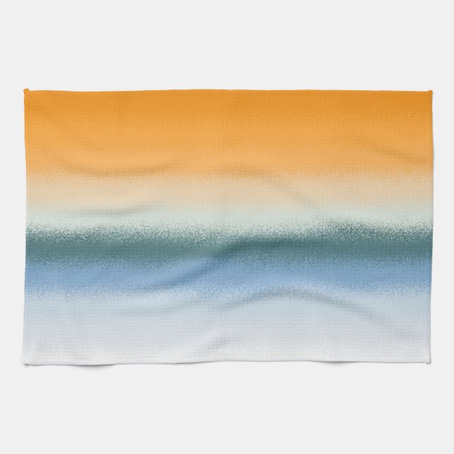 Linge De Cuisine Plage Abstraite (Horizontal)