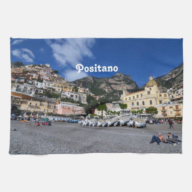 Linge De Cuisine Plage de Positano (Horizontal)