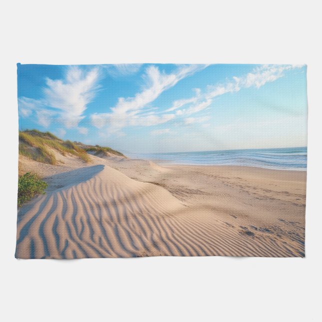 Linge De Cuisine Plage de sable (Horizontal)