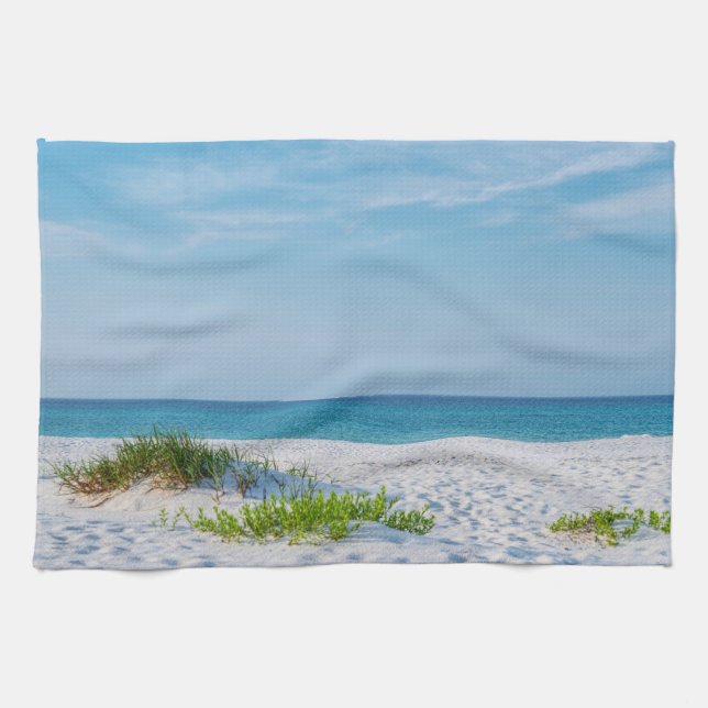 Linge De Cuisine Plage de sable blanc Plage de Floride (Horizontal)