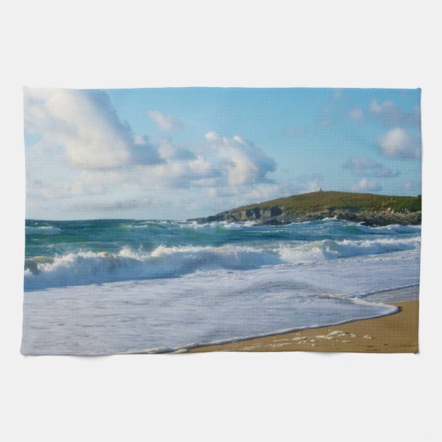 Linge De Cuisine Plage Newquay les Cornouailles Angleterre de (Horizontal)