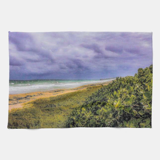 Linge De Cuisine Plage Stormy Jupiter (Horizontal)