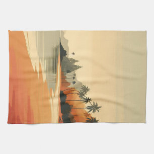 Linge De Cuisine Plage vintage/rétro/tropicale