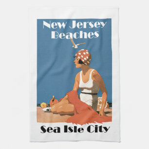 Linge De Cuisine Plages du New Jersey ~ Sea Isle City