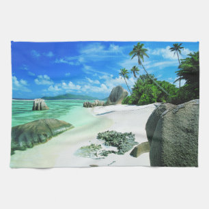 Linge De Cuisine Plages tropicales   L'île de La Digue