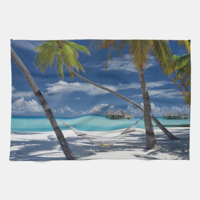 Linge De Cuisine Plages tropicales | Sandy Beach, Maldives (Horizontal)