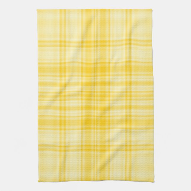 Linge De Cuisine Plaid 1 - Jaune (Vertical)