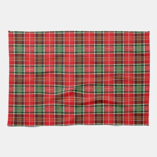 Linge De Cuisine Plaid de Noël traditionnel (Horizontal)