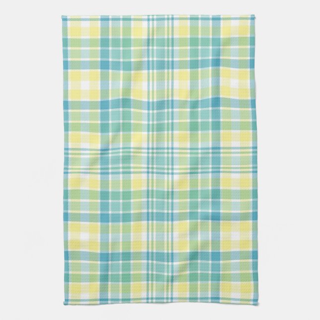Linge De Cuisine Plaid en pastel (Vertical)